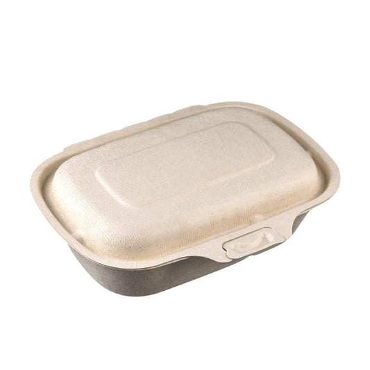 Bio Oval Hinged Container