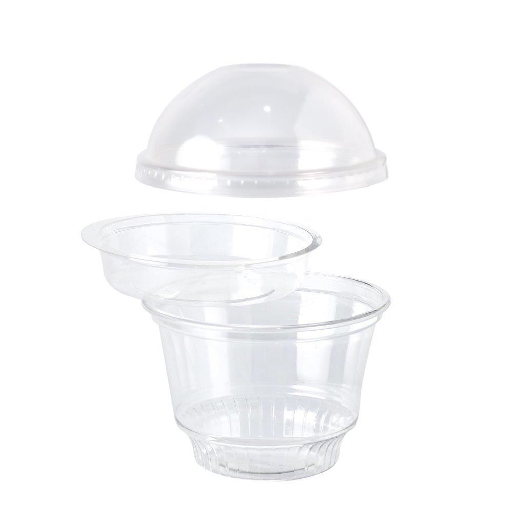 Snack Cup With Dome Lid and Inner Tray